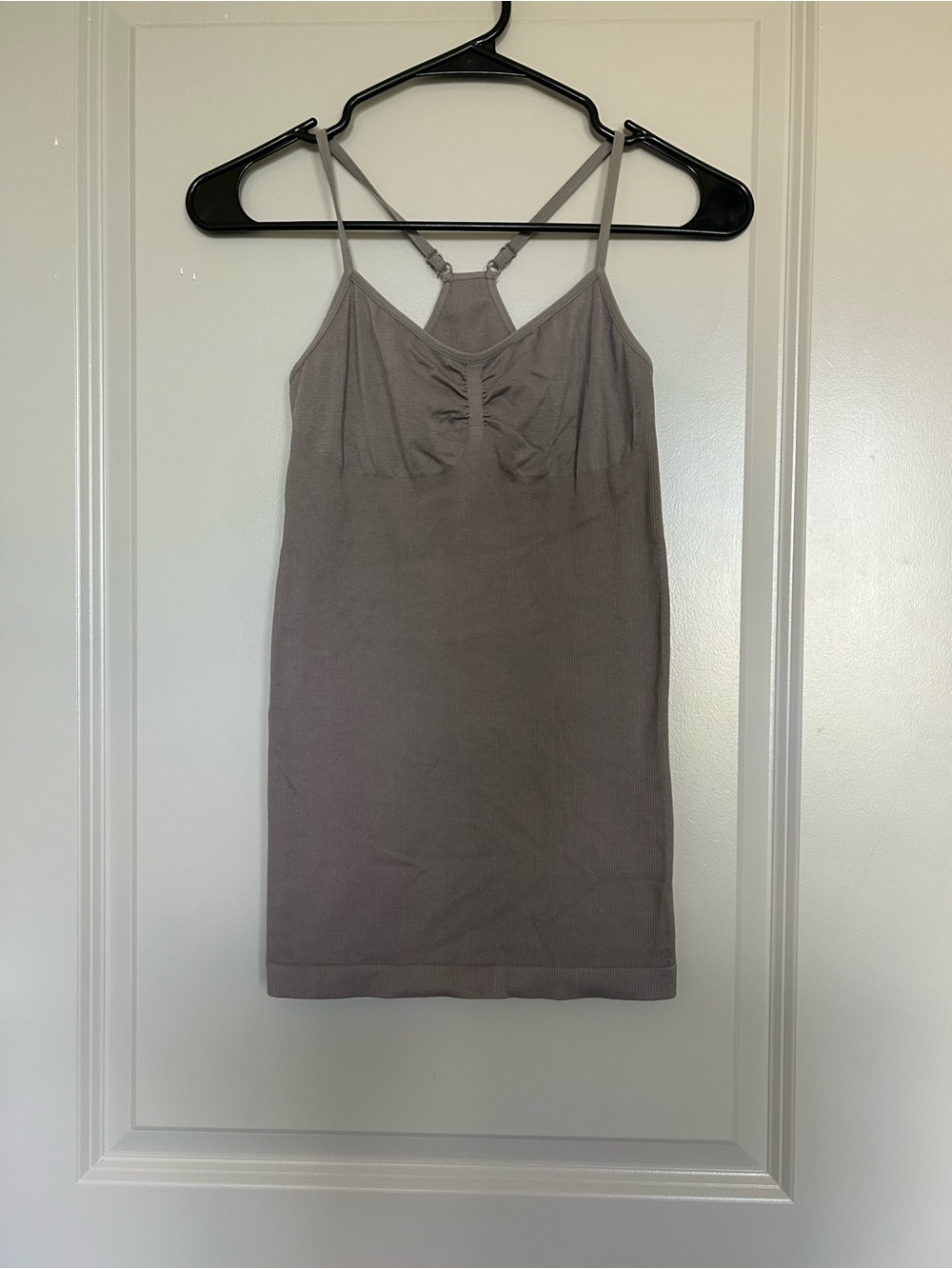 Guess Ribbed Shapewear Tank Top in Taupe